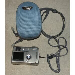 Pentax Optio 430RS Digital Camera 4.0mp 3x Optical Zoom W/ Card As-Is Parts Only